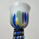 Postmodern metal and glass goblet by Hans Jürgen Richartz for the Richartz art collection, 1980s.