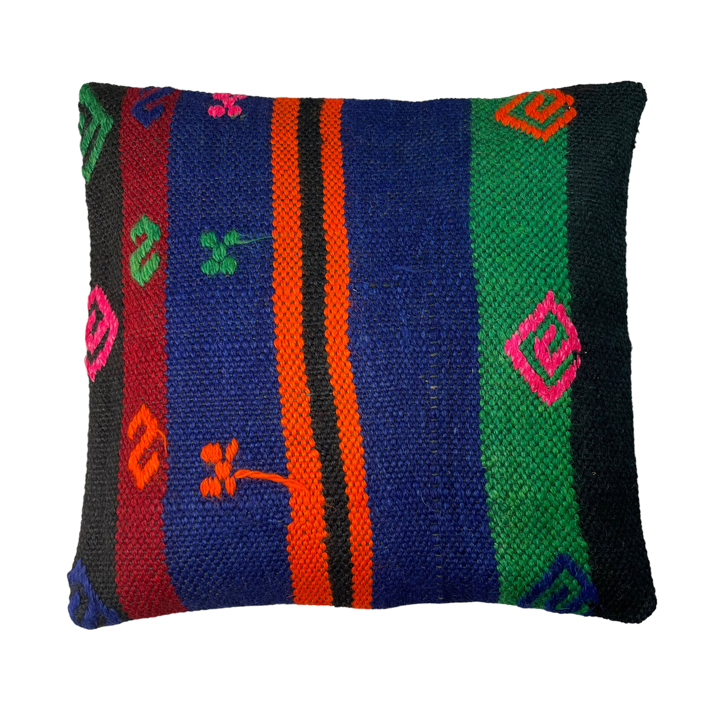 Vintage turkish kilim cushion cover 40x40cm