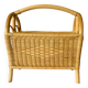 Vintage wicker and bamboo magazine rack