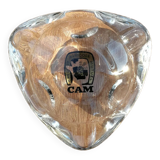 Set of 2 glass advertising ashtrays