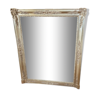 Miroir doré xixème époque restauration 132×110cms