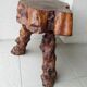 Solid wood stool