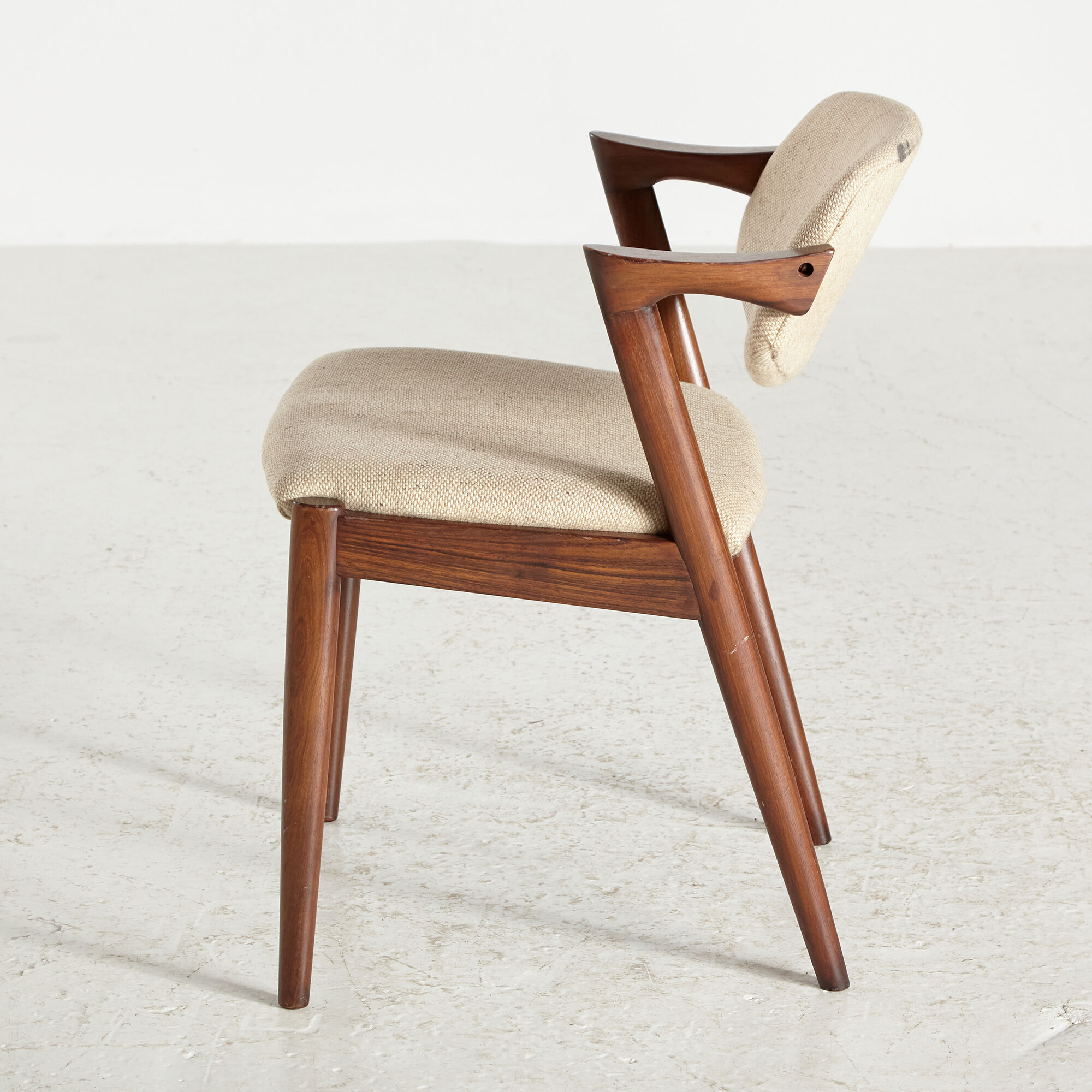 Model 42 teak dining chairs by Kai Kristiansen for Schou Andersen