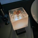 Vintage Bedside Lamp • Cubic • Gaetano Sciolari • 1969