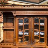 Louis XV / Louis XVI style walnut sideboard