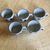 Lot de 5 tasses en grès