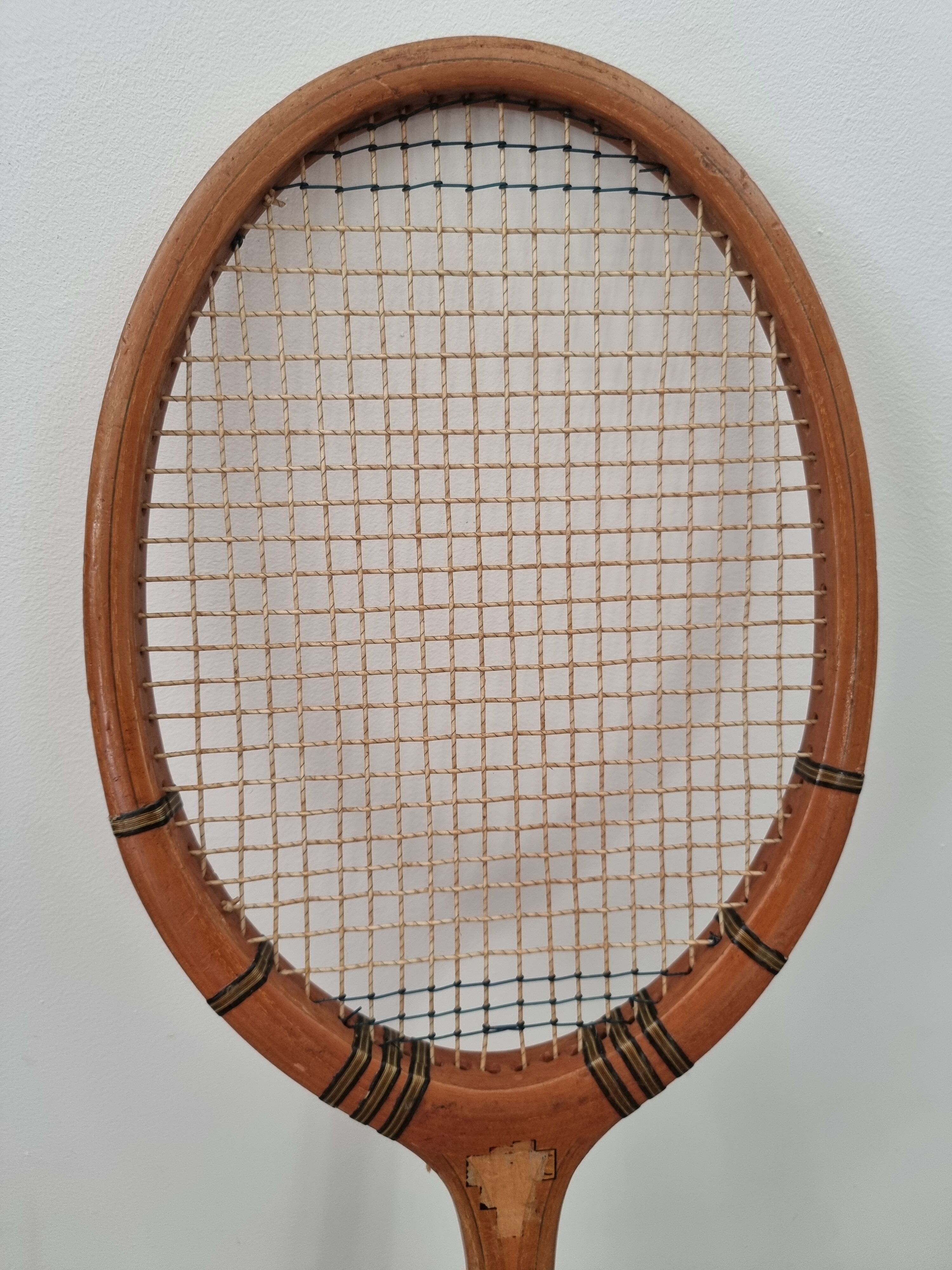 Raquette de tennis en bois, vintage