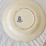 Antique opaque porcelain plates from Gien, Provençal model