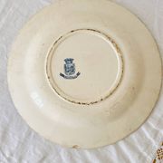 Antique opaque porcelain plates from Gien, Provençal model