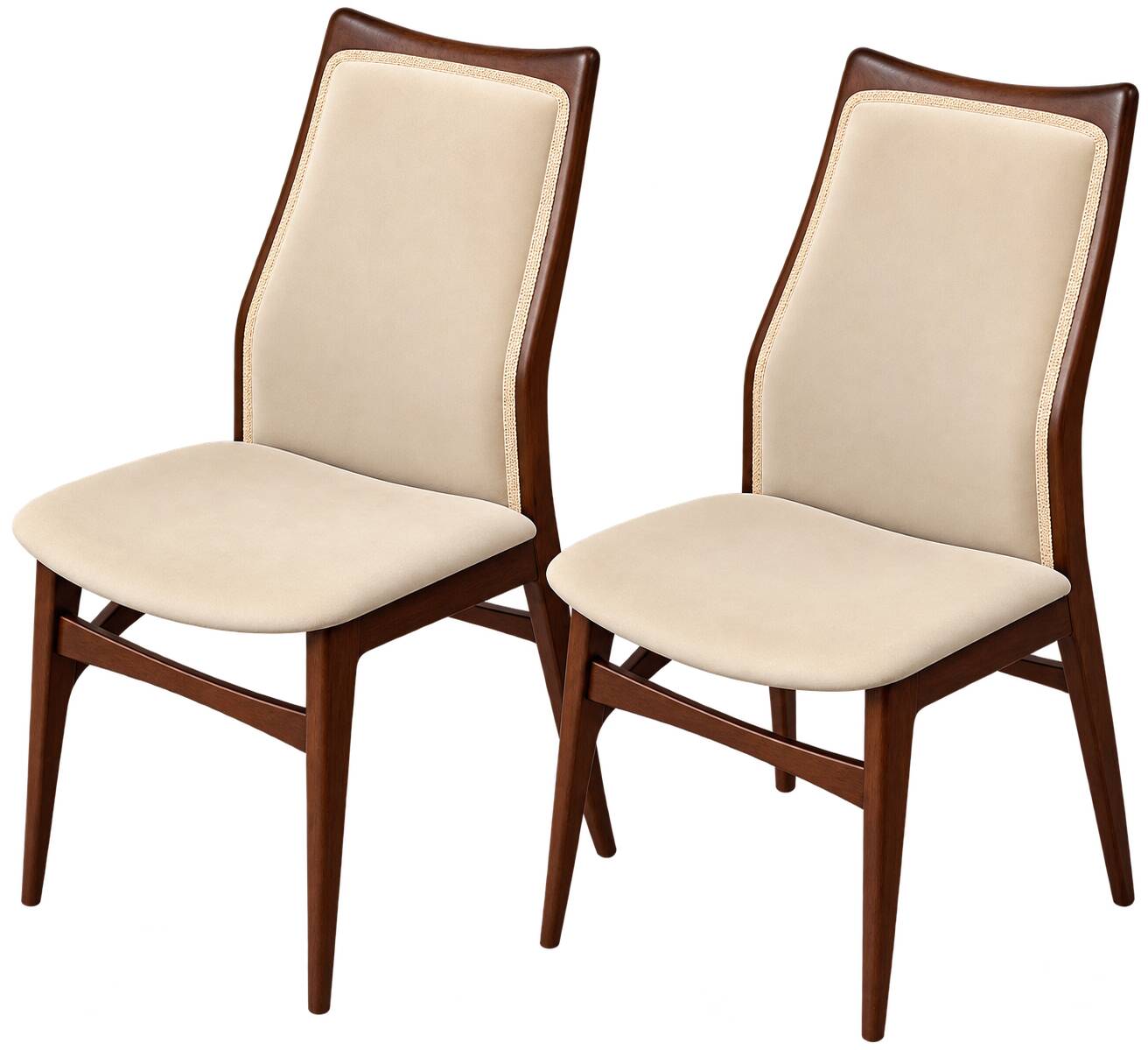 A pair of chairs by Wilhelm Benze GmbH, 1960s.