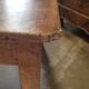 Table basse de ferme en chêne , un tiroir 1950 -1m