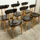 Set of 6 restored Luterma "banana" chairs