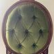 Antique wooden and velvet upholstered chair