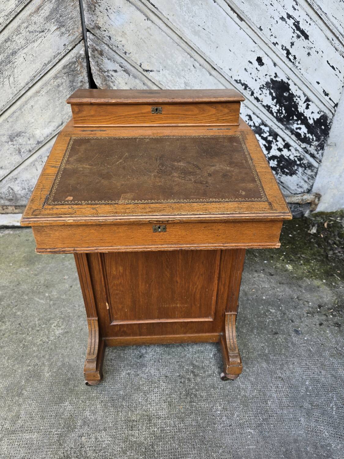 Antique Davenport Oak Desk