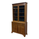 English two-piece mahogany bookcase from the 1950s