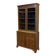 English two-piece mahogany bookcase from the 1950s