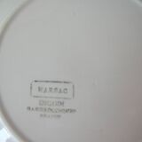 Set of 3 old Digoin Marsac soup plates in vintage retro kitchen earthenware