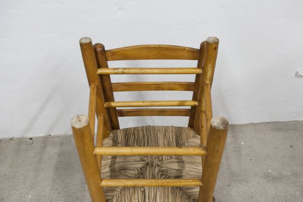Paire chaises rustiques frêne massif