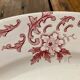 Round dish in Iron Land Saint Amandinoise model Anemone