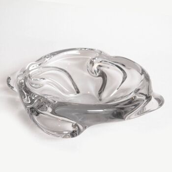 Empty crystal pocket ashtray