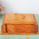 Handcrafted wooden box in art deco style, vintage