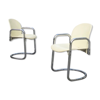 Paire de fauteuils « dialogo » pour Tobia & Afra Scarpa pour B&B Italia