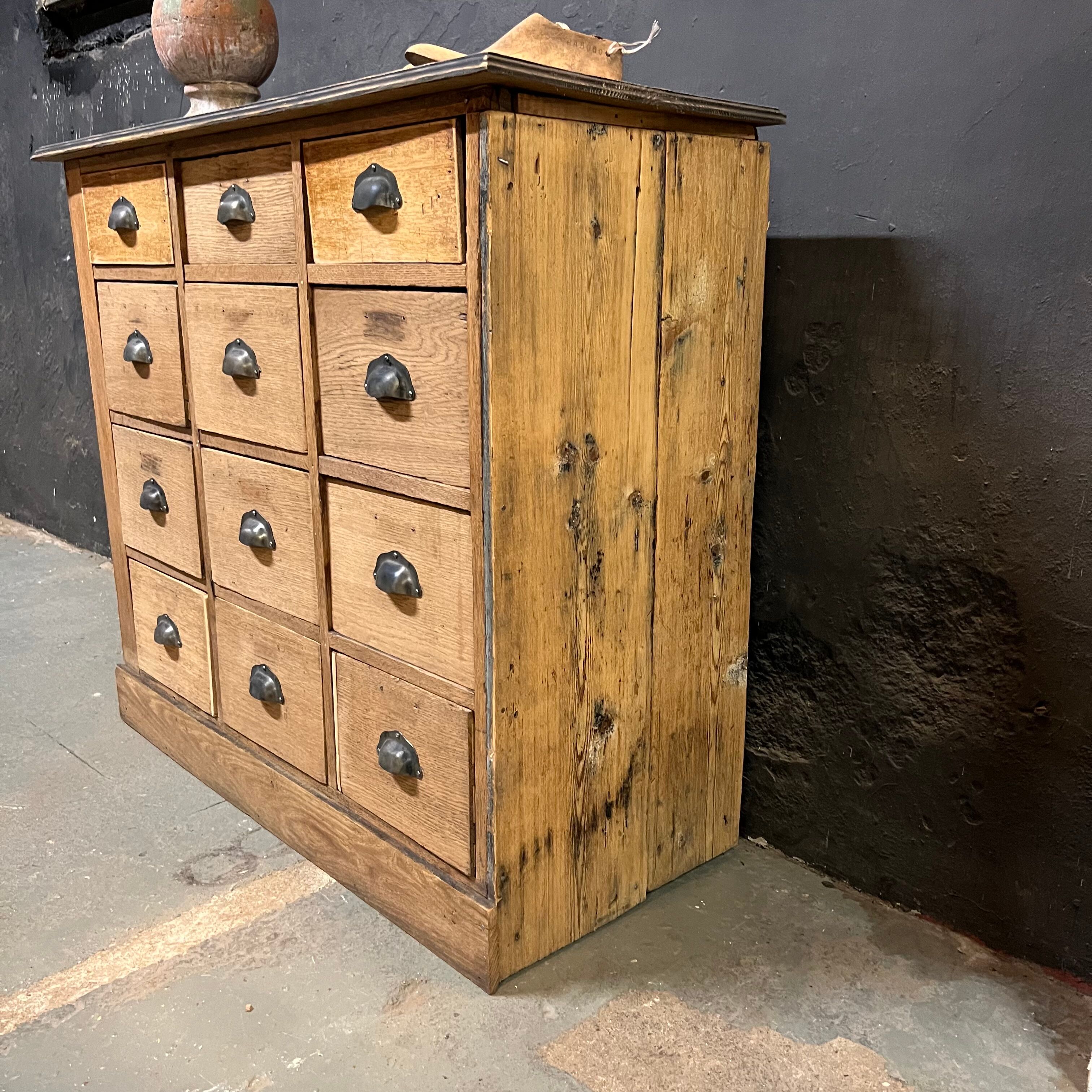 Haberdashery craft cabinet with 12 drawers