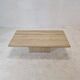 Italian Rectangle Coffee Table in Travertine, 1980s