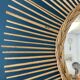 Rattan sun mirror 70s