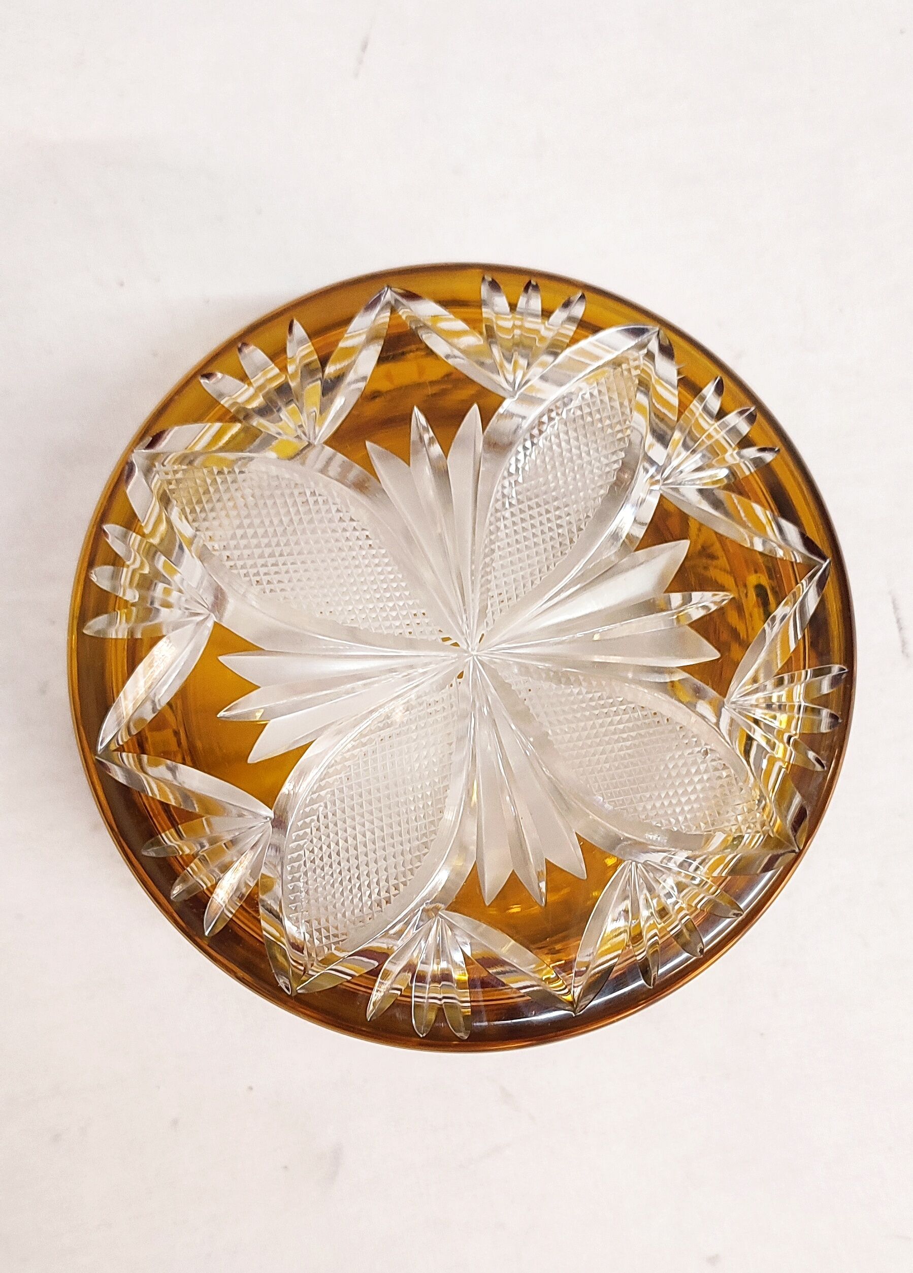 Bohemian glass box Czech Republic 1960s