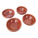 4 glazed terracotta bowls