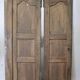 Pair of Louis XV walnut doors with medallion