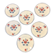 6 faience dessert plates Manufacture de Salins