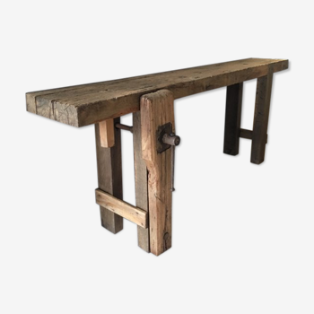 Carpenter wooden workbench