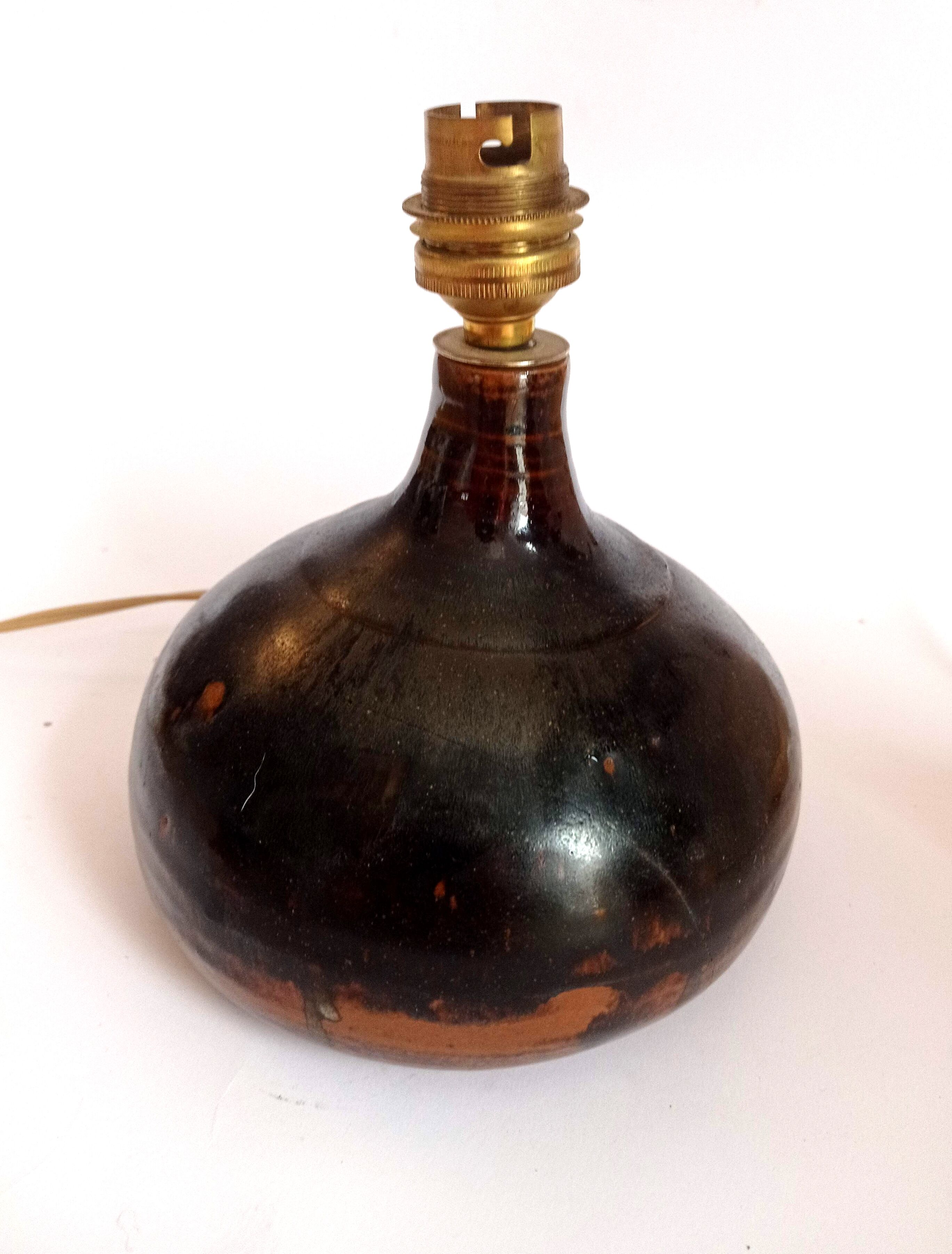 Stoneware lamp from La Borne