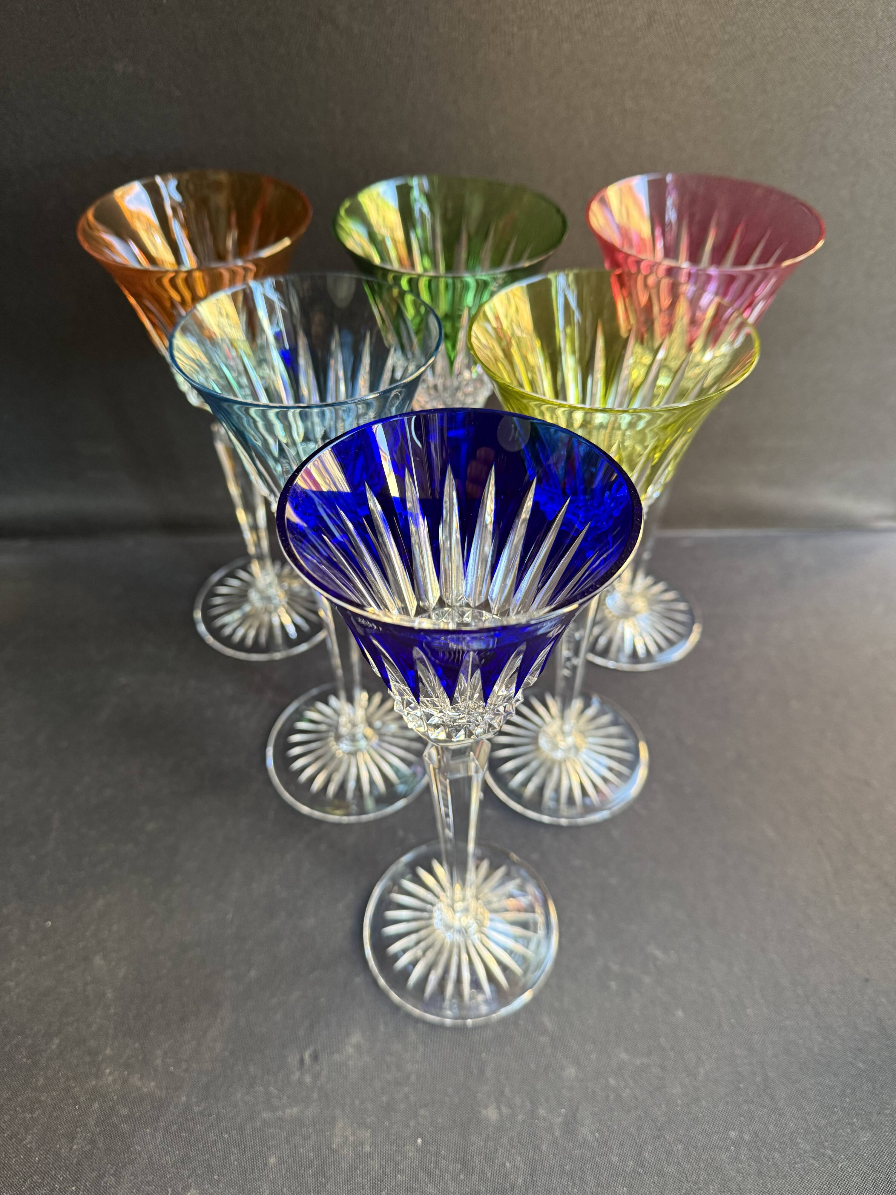 6 Wine Glasses – Double Crystal