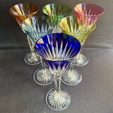 6 Verres à vin – Cristal doublé