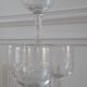 Lot de 9 verres à vin en cristal gravé début XXème