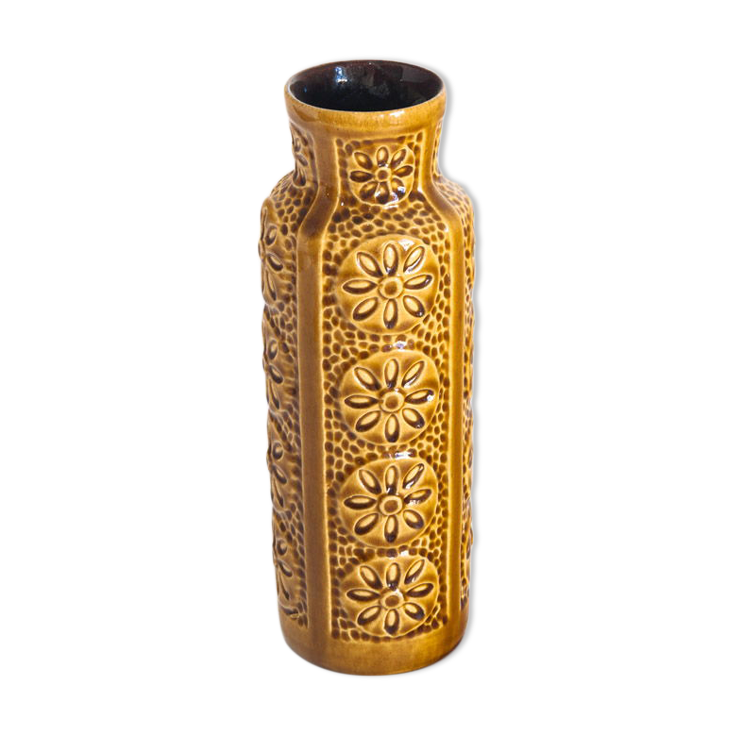Enamelled ceramic vase, Germany of the 1960s.