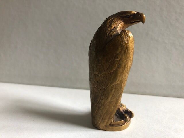 Napoleonic eagle sculpture in gilded bronze