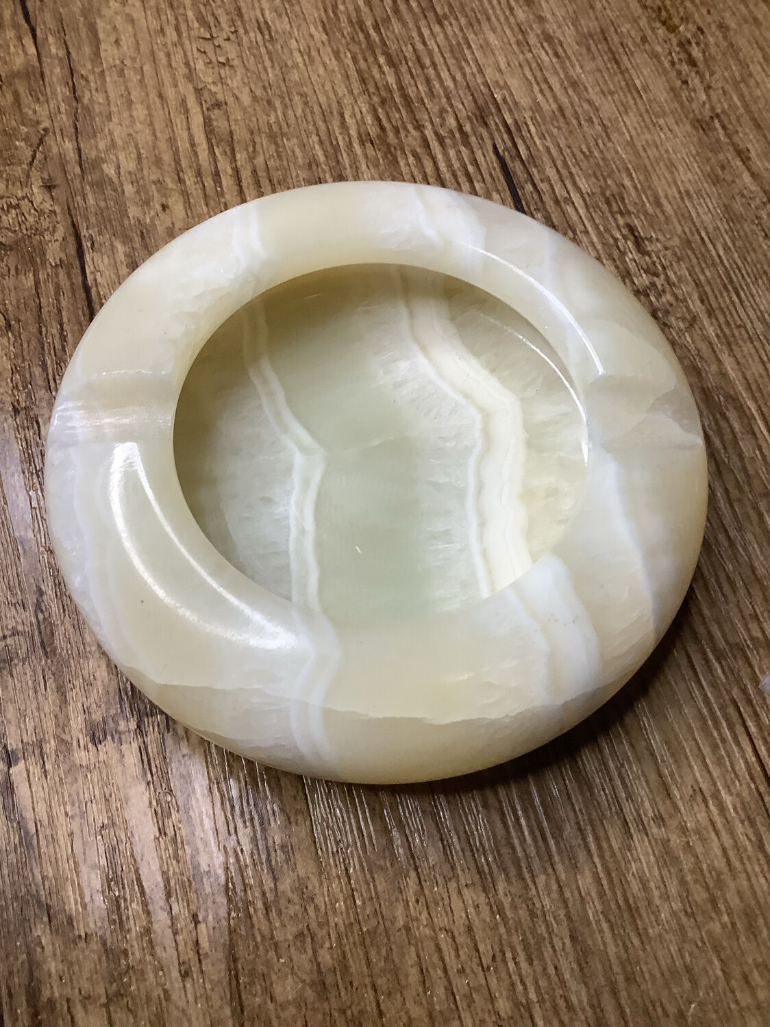 Vintage onyx marble ashtray – 1960s/70s