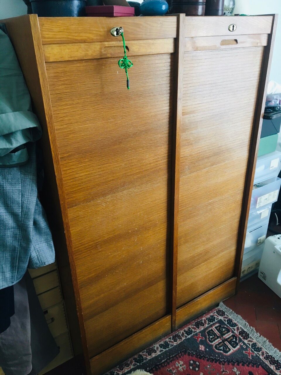 Double art deco curtain furniture, solid wood structure