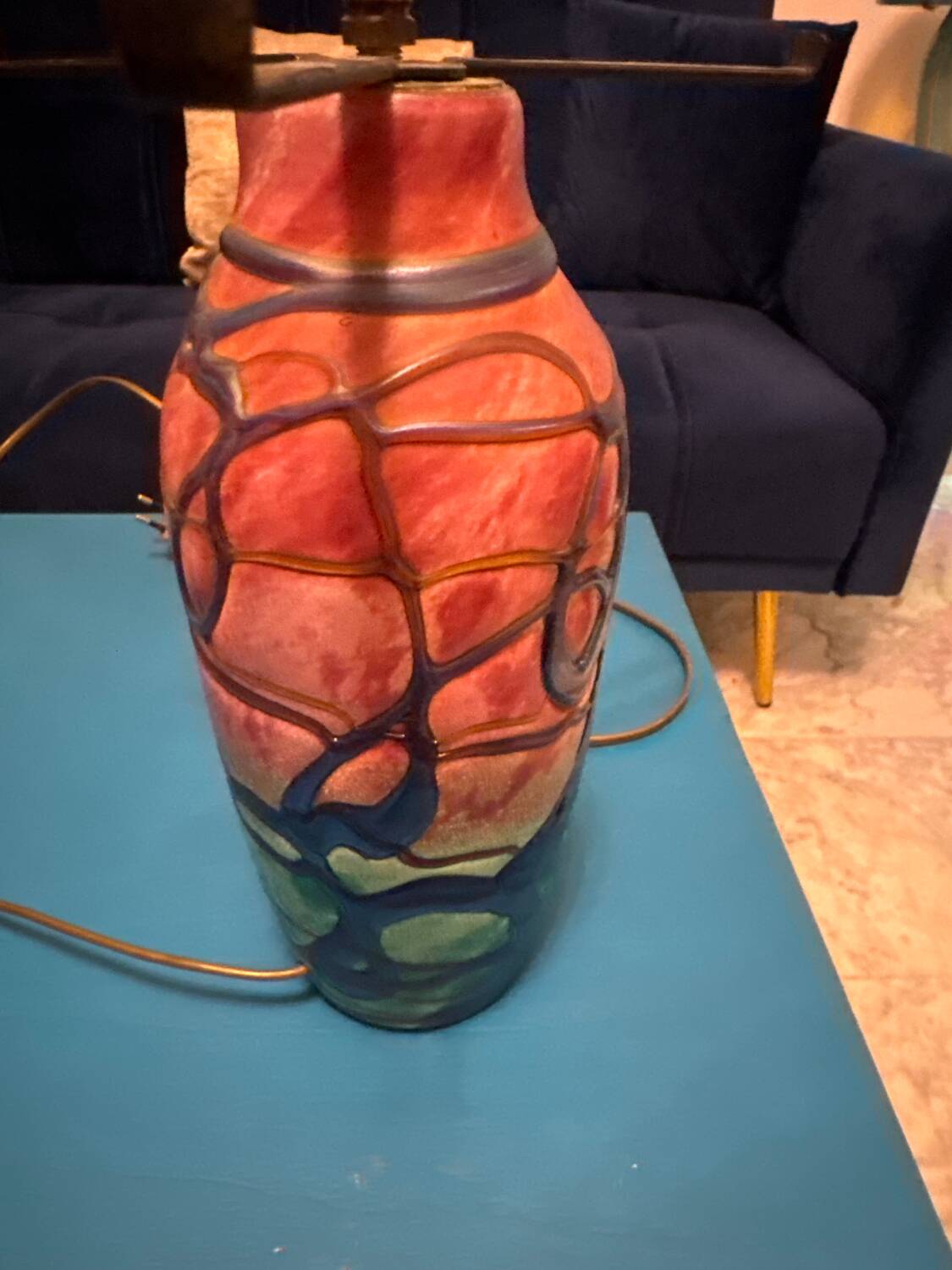 Pied de Lampe, plus onion vase, Miichele Luzoro