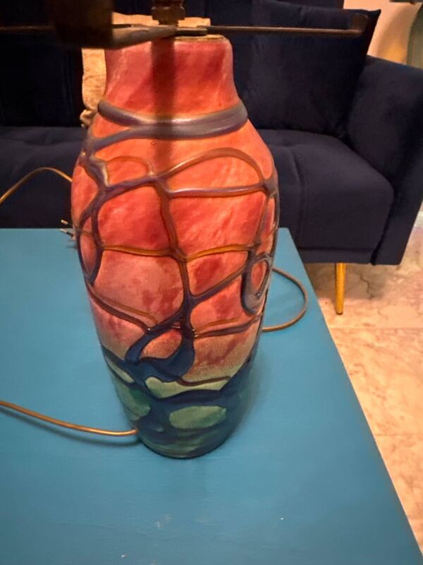 Pied de Lampe, plus vase oignon, Miichele Luzoro