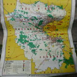 School poster N°49 Hatier 1969 Paris and suburbs