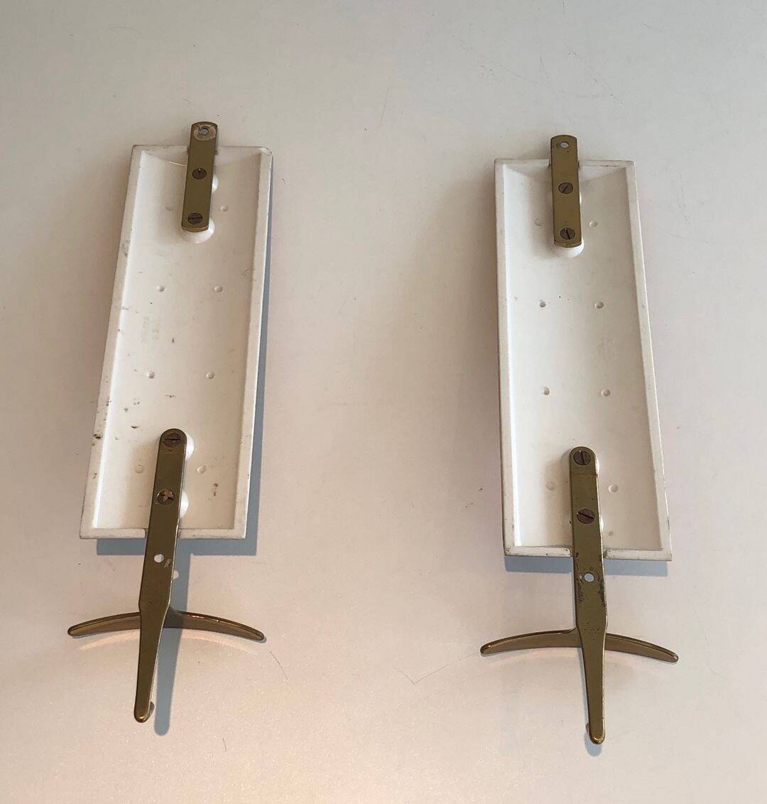 Pair of Coat Hooks Representing Characters from the Commedia dell'Arte in the