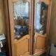 Display cabinet / bonnetière in cherry wood, Louis XV style, very good condition.