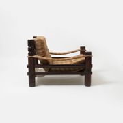 Set of 2 lounge chairs and coffe table model 'Bjorn' by Aleksander Kuczma, Poland, 1970s