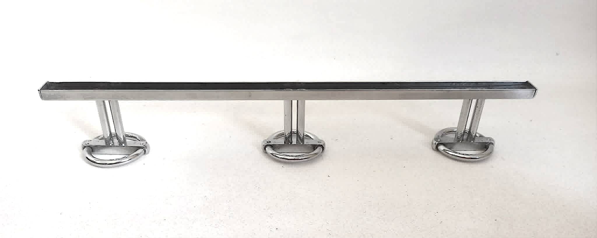 Triple patères  Art Déco de Jean Royère Largeur 45 cm