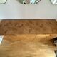 Vintage sideboard in burl wood and gilded brass